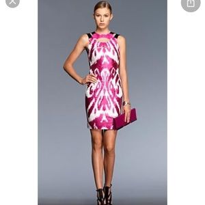 Gucci Pink & White Ikat Dress Size 42/ M